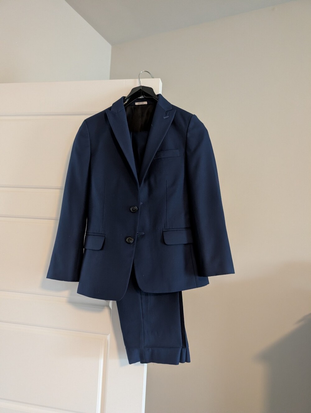 Boys navy Calvin Klein Suit. Size 10.